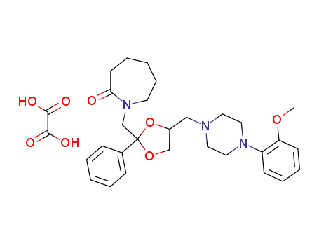 trans-1-{4-[4-(2-methoxyphenyl)piperazin-1-ylmethyl]-2-phenyl-[1,3]dioxolan-2-ylmethyl}-azepan-2-one oxalate
