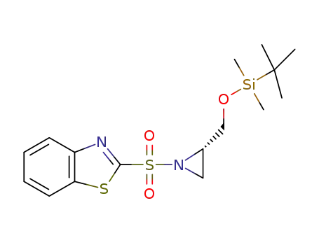 (S)-2-(2-((tert-butyldimethylsilyloxy)methyl)-aziridin-1-ylsulfonyl)benzo[d]thiazole