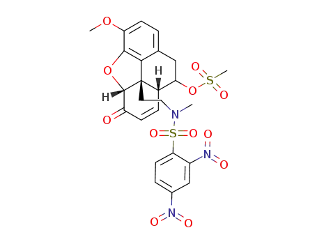 N-[2-[(3aR,9RS,9bS)-3a,8,9,9a-tetrahydro-9-(methanesulfonyloxy)-5-methoxy-3-oxo-9b-phenanthro[4,5-bcd]furanyl]ethyl]-N-methyl-2,4-dinitrobenzenesulfonamide