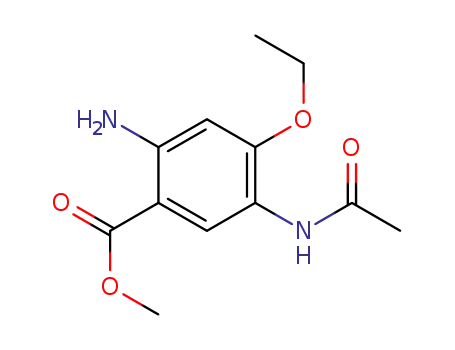 Molecular Structure of 1222172-49-7 (Methyl 5-acetamido-2-amino-4-ethoxybenzoate)