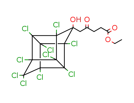1,3,4-METHENO-1H-CYCLOBUTA(c,d)PENTAL-ENE-2-LEVULINIC ACID, 1,1A,3,3A,4,5,5A,-5B,6-DECACHLOROOCTAHYDRO-2-HYDROXY-, ETHYL ESTER