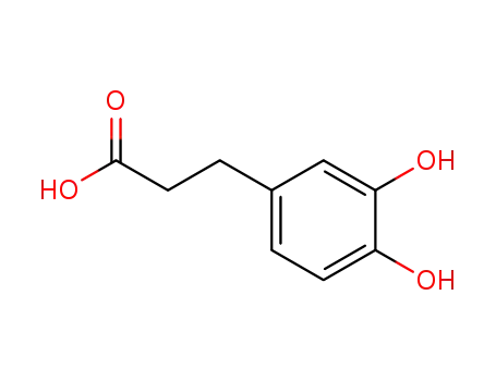 Molecular Structure of 1078-61-1 (3-(3,4-DIHYDROXYPHENYL)PROPIONIC ACID)