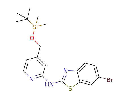 6-bromo-N-(4-(((tert-butyldimethylsilyl)oxy)methyl)pyridin-2-yl)benzo[d]thiazol-2-amine