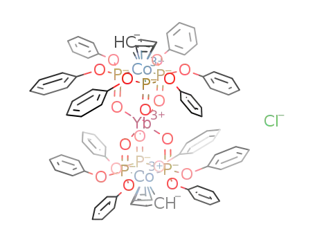 {[(cyclopentadienyl)Co(diphenylphosphite(-1H))3]2Yb}+Cl-