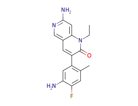 7-amino-3-(5-amino-4-fluoro-2-methylphenyl)-1-ethyl-1,6-naphthyridin-2(1H)-one