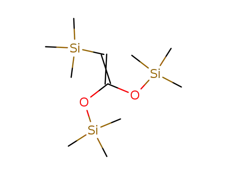 Molecular Structure of 65946-59-0 (1,1-BIS(TRIMETHYLSILYLOXY)-2-TRIMETHYLSILYLETHENE)