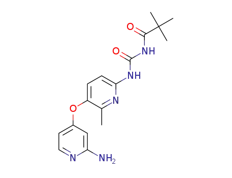 N-((5-((2-aminopyridin-4-yl)oxy)-6-methylpyridin-2-yl)carbamoyl)pivalamide