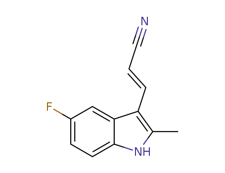 (E)-3-(5-fluoro-2-methyl-1H-indol-3-yl)acrylonitrile