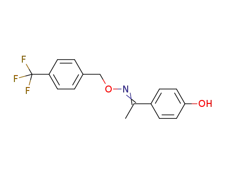 1-(4-hydroxyphenyl)ethanone O-(4-(trifluoromethyl)benzyl)oxime