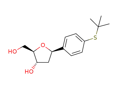 1',2'-dideoxy-1'β-[4-(tert-butylthio)phenyl]-D-ribofuranose