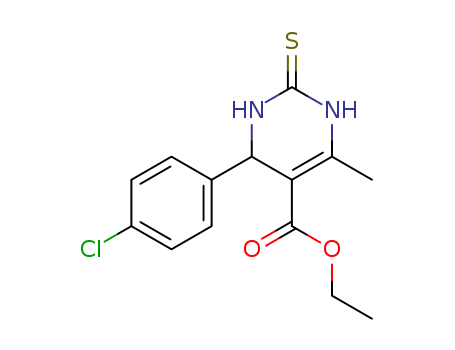 ethyl 4-(4-chlorophenyl)-6-methyl-2-thioxo-1,2,3,4-tetrahydropyrimidine-5-carboxylate