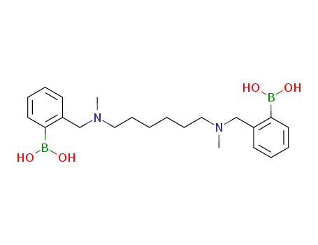 (((hexane-1,6-diylbis(methylazanediyl))bis(methylene))bis(2,1-phenylene))diboronic acid