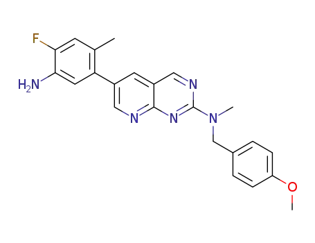 6-(5-amino-4-fluoro-2-methylphenyl)-N-(4-methoxybenzyl)-N-methylpyrido[2,3-d]pyrimidin-2-amine