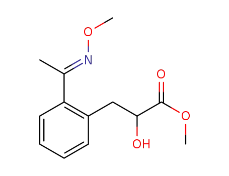 (E)-methyl 2-hydroxy-3-(2-(1-(methoxyimino)ethyl)phenyl)propanoate