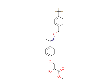 methyl 2-hydroxy-3-(4-(1-(((4-(trifluoromethyl)benzyl)oxy)imino)ethyl)phenoxy)propanoate