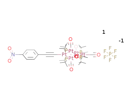 Pt6(μ-PBut2)4(CO)4(C≡C-Ph-4-NO2)(CO)(PF6)