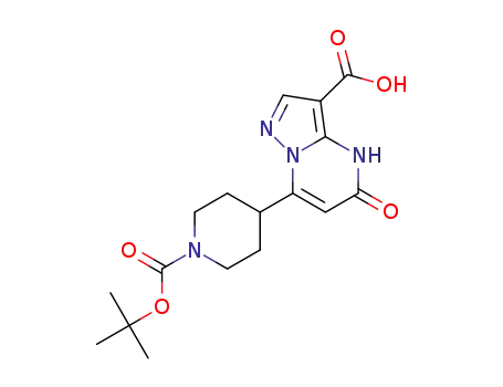7-[1-(tert-butoxycarbonyl)piperidin-4-yl]-5-oxo-4,5-dihydropyrazolo[1,5-a]pyrimidine-3-carboxylic acid