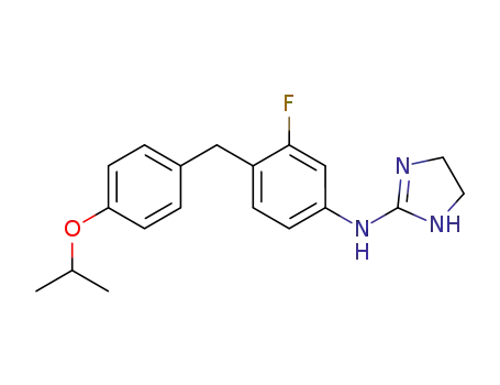 N-(3-fluoro-4-(4-isopropoxybenzyl)phenyl)-4,5-dihydro-1H-imidazol-2-amine