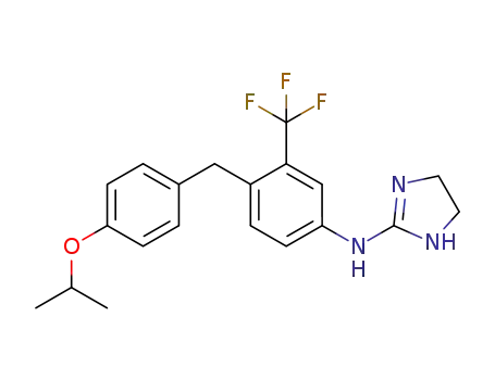 N-(4-(4-isopropoxybenzyl)-3-(trifluoromethyl)phenyl)-4,5-dihydro-1H-imidazol-2-amine