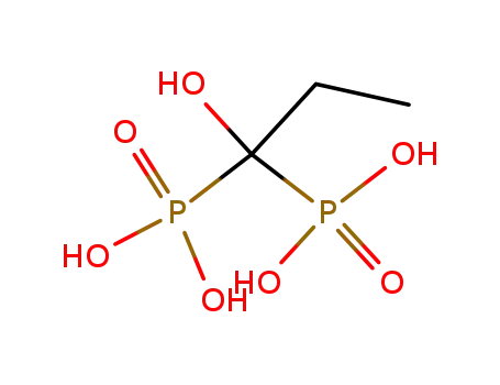 Molecular Structure of 21089-13-4 ((1-hydroxypropane-1,1-diyl)bis(phosphonic acid))