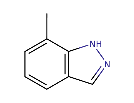 Molecular Structure of 3176-66-7 (7-METHYL (1H)INDAZOLE)