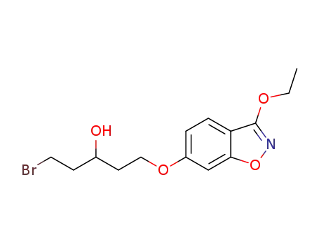 1-bromo-5-((3-ethoxybenzo[d]isoxazole-6-yl)oxy)pentyl-3-ol