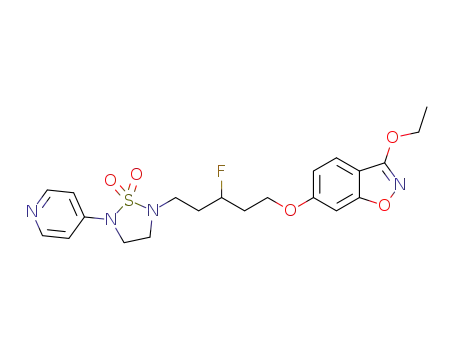 2-(5-((3-ethoxybenzo[d]isoxazole-6-yl)oxy)-3-fluoropentyl)-5-(pyridin-4-yl)-1,2,5-thiadiazolidine-1,1-dioxide