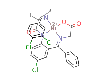 Ni(II)-(S)-N-(2-benzoyl-4-chlorophenyl)-1-(3,4-dichlorobenzyl)pyrrolidine-2-carboxamide/2-aminoacetic acid