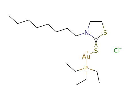 [(3-octylthiazolidine-2-thione)triethylphosphine gold(I)]chloride