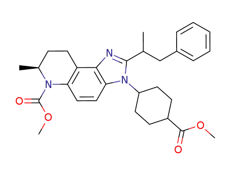 methyl (7S)-7-methyl-2-(1-phenylpropan-2-yl)-3-[4-(methoxycarbonyl)cyclohexyl]-3H,6H,7H,8H,9H-imidazo[4,5-f]quinoline-6-carboxylate