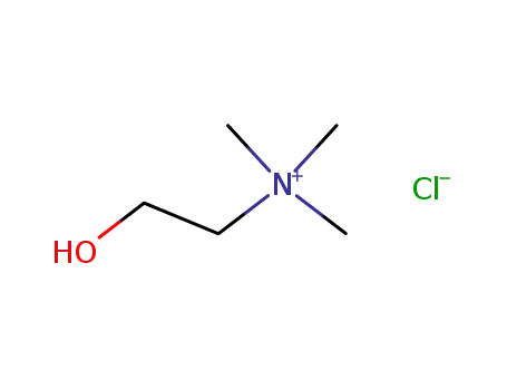 Molecular Structure of 67-48-1 (Choline chloride)