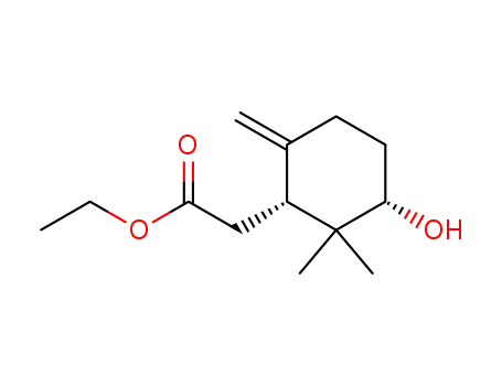 ethyl (1R,3S)-3-hydroxy-2,2-dimethyl-6-methylenecyclohexaneacetate
