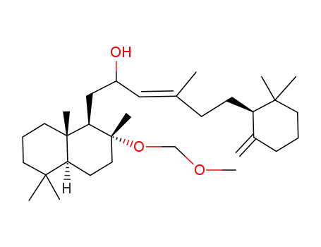 <1R<2'RS,3'E(1'')R>,2R,4aS,8aS>-(-)-1-<6'-(2'',2''-dimethyl-6''-methylenecyclohexyl)-2'-hydroxy-4'-methyl-3'-hexenyl>-1,2,3,4,4a,5,6,7,8,8a-decahydro-2-(methoxymethyloxy)-2,5,5,8a-tetramethylnaphthalene