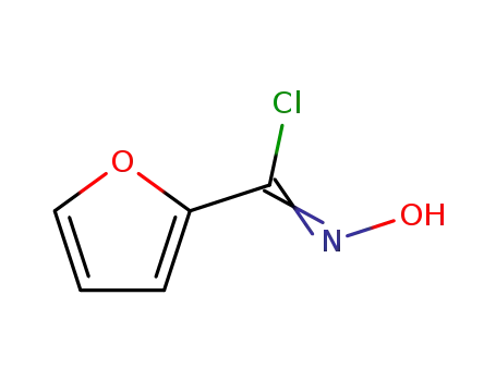 Molecular Structure of 53945-98-5 (2-Furancarboximidoyl chloride, N-hydroxy-)