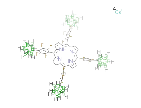 {5,10,15,20-tetrakis[4-(1-carba-closo-dodecaboran-1-yl)tetrafluorophenyl]-17,18-dihydroporphyrin}tetracesium