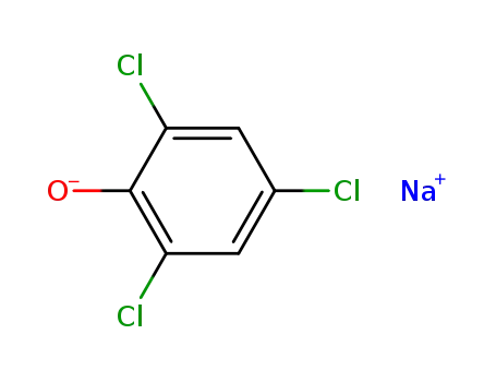 Molecular Structure of 3784-03-0 (Sodium 2,4,6-trichlorophenolate)