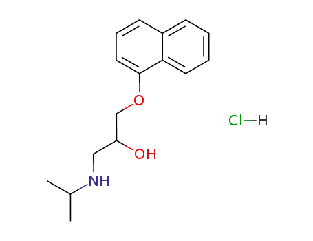 Molecular Structure of 318-98-9 (Propranolol hydrochloride)