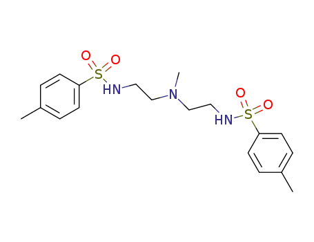 Molecular Structure of 92462-68-5 (Benzenesulfonamide,
N,N'-[(methylimino)di-2,1-ethanediyl]bis[4-methyl-)