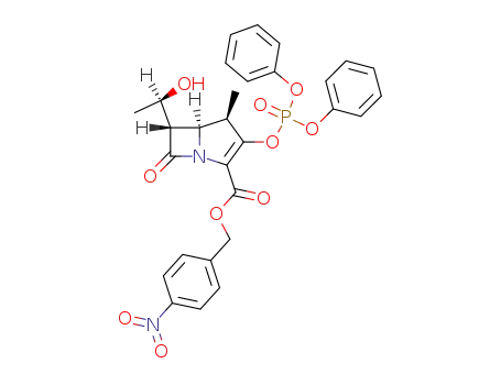 (4-nitrophenyl)methyl (4R,5R,6S)-3-[(diphenoxyphosphinyl)oxy]-6-[(1R)-1-hydroxyethyl]-4-methyl-7-oxo-1-azabicyclo[3.2.0]hept-2-ene-2-carboxylate