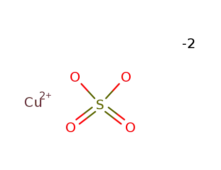 Molecular Structure of 7758-99-8 (Copper sulfate pentahydrate)