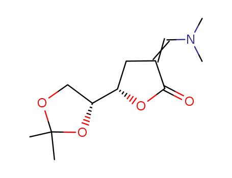 (4S,5R)-2(E)-N,N-dimethylaminomethylidene-4-<5,6-O-(1-methylethylidene)>-γ-hexanolactone