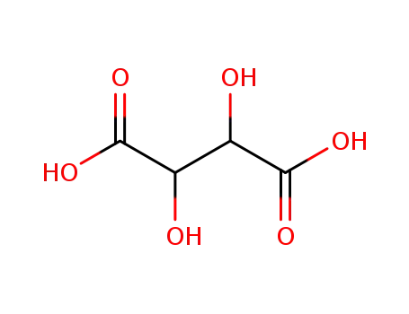Molecular Structure of 87-69-4 (L(+)-Tartaric acid)