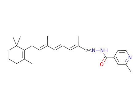 2-methyl-isonicotinic acid-[2,6-dimethyl-8-(2,6,6-trimethyl-cyclohex-1-enyl)-octa-2t,4t,6t-trienylidenehydrazide]