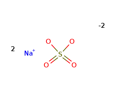 Molecular Structure of 7757-82-6 (Sodium sulfate)