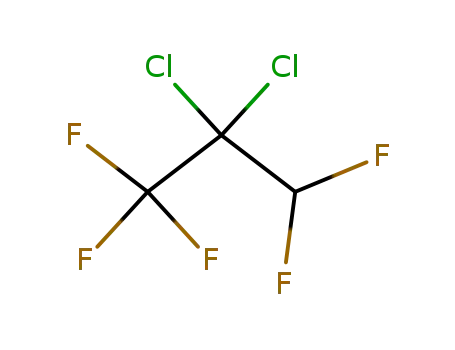 Molecular Structure of 128903-21-9 (2,2-dichloro-1,1,1,3,3-pentafluoro-propane)