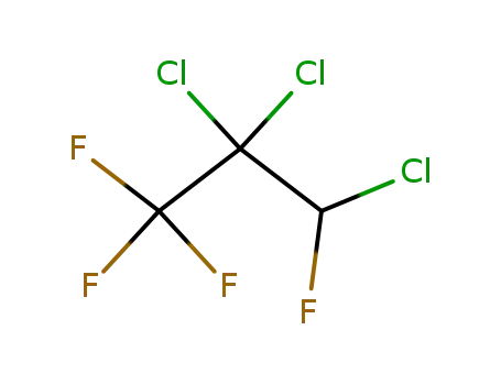 Molecular Structure of 139754-75-9 (Propane, 2,2,3-trichloro-1,1,1,3-tetrafluoro-)