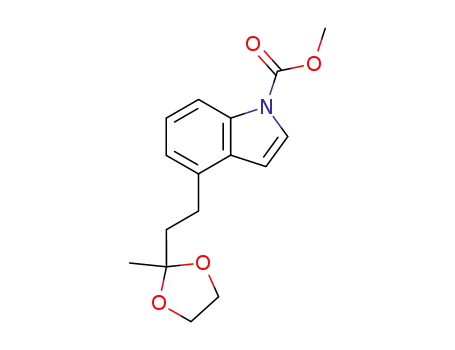 4-[2-(2-Methyl-[1,3]dioxolan-2-yl)-ethyl]-indole-1-carboxylic acid methyl ester