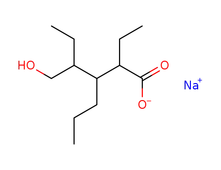sodium salt of 2-ethyl-3-propyl-4-hydroxymethylhexanoic acid