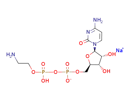 Molecular Structure of 72842-05-8 (CYTIDINE 5'-DIPHOSPHOETHANOLAMINE SODIUM SALT)