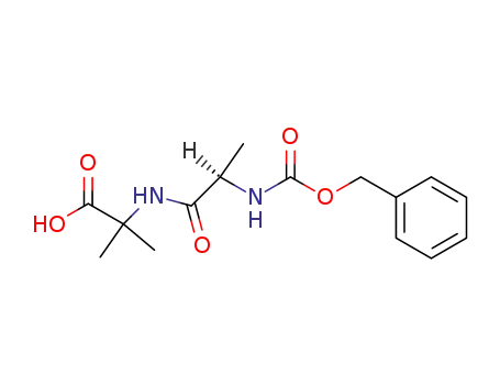 Molecular Structure of 105590-88-3 (Alanine, 2-methyl-N-[N-[(phenylmethoxy)carbonyl]-D-alanyl]-)